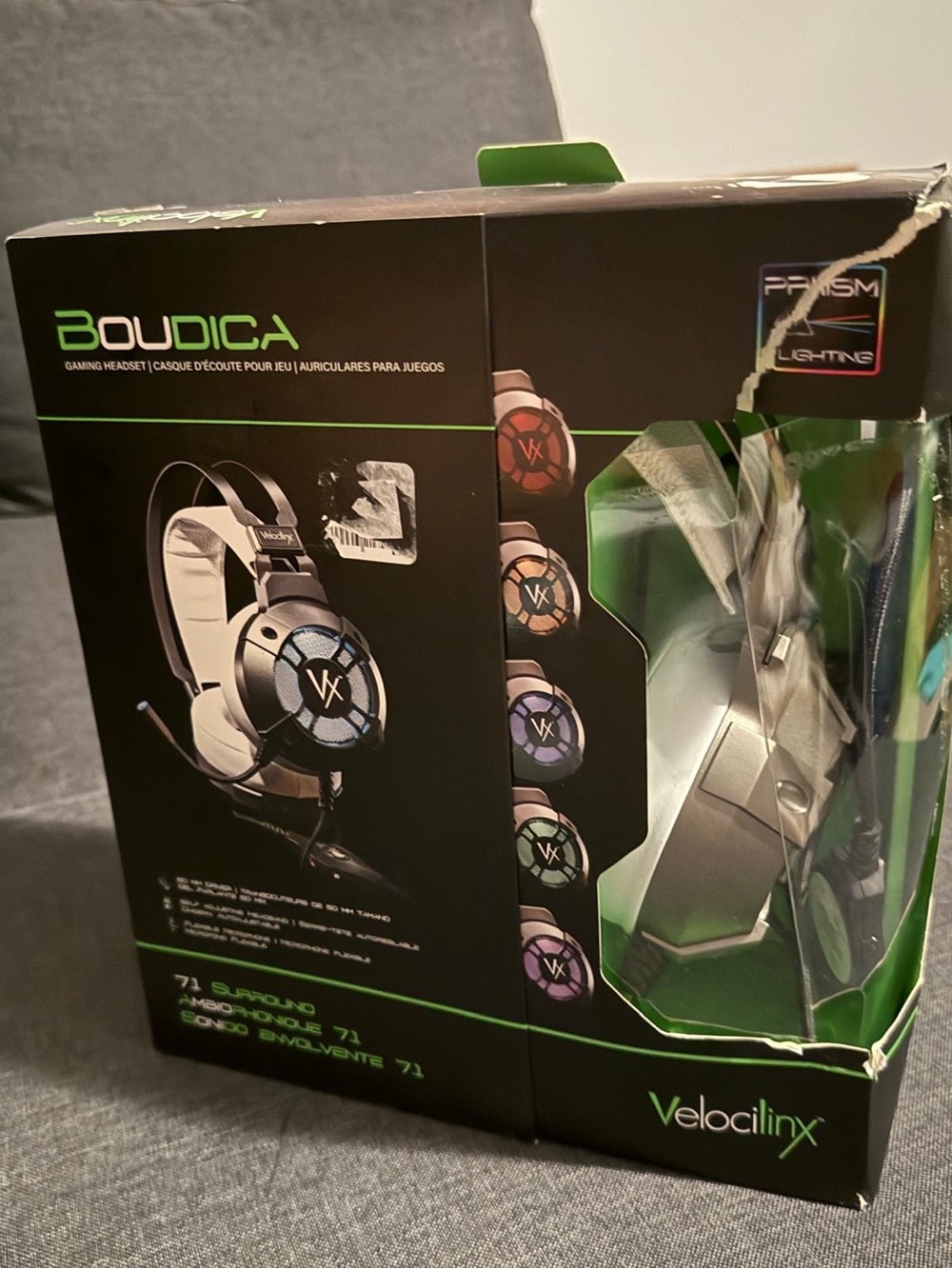 Boudica Gaming Headset - Black & Silver